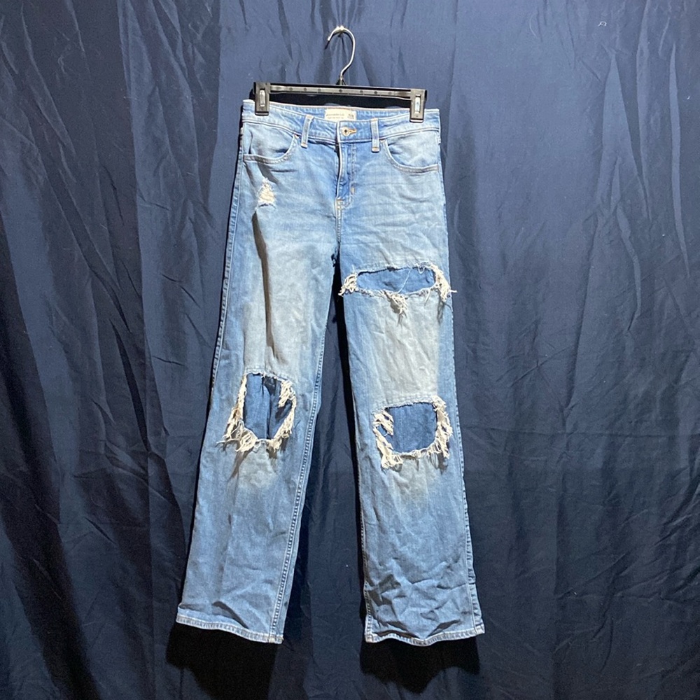 Abercrombie and Fitch high-rise wide leg jeans